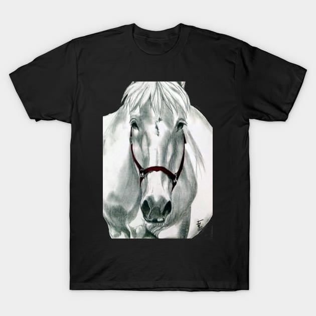 White horse T-Shirt by Frezmade